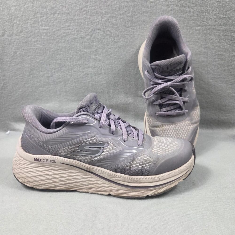 Skechers Women's Grey and Purple Trainers